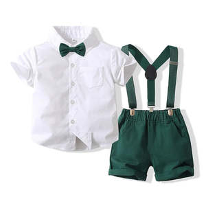 Christmas Collection: Preppy Green Suspender Set