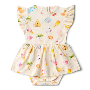 Snuggle Hunny Kids - Organic Dress | Beach Fun