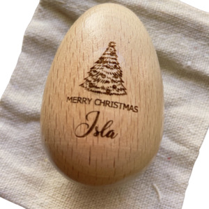 Toys: Timber Tinkers - Christmas Egg Shakers