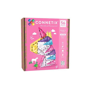 Toys: Connetix Tiles - 56 Piece Glitter Unicorn Pack