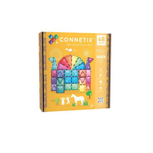 Connetix Tiles - 48 Piece Glitter Castle Pack