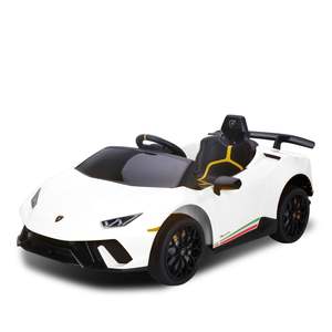 Toys: Lamborghini Performante Kids Electric Ride On Car - White