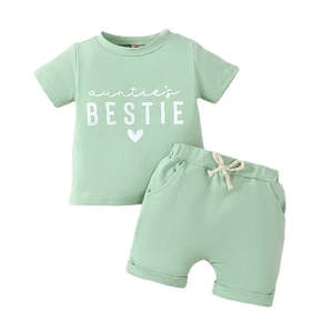 Auntie's Bestie Short Set | Green