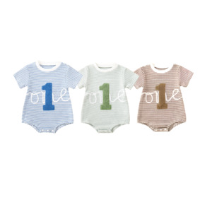 Party Outfits Birthdays: Striped ONE Bodysuit | 3 Colours