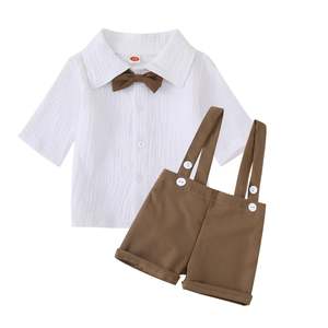 Party Outfits Birthdays: Brown Formal Bowtie Set