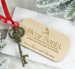 Personalised Items: Meridian Etch - Personalised Santa Key