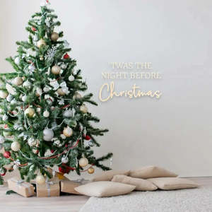 Timber Tinkers - 'Twas The Night Before Christmas Wooden Wall Script