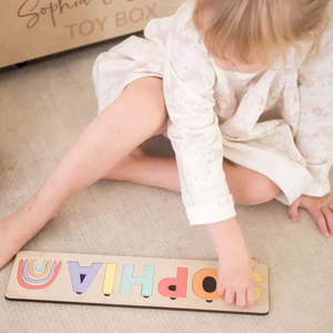 Timber Tinkers - Classic Name Puzzle | Pastels