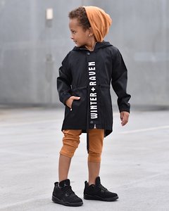 Winter And Raven: Winter and Raven - Black Anorak