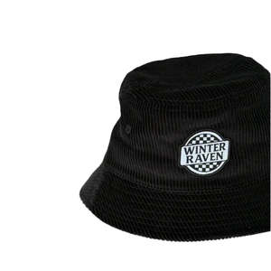 Winter and Raven - Checkmate Corduroy Bucket Hat | Black