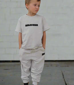 Winter and Raven - Luxe Acid Wash Joggers | Vintage Stone