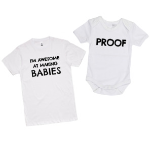 Fathers Day Collection: The Dad Squad - I'm Awesome At Making Babies/Proof Set *CLEARANCE*