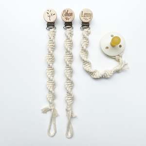 Our Little Helpers: Our Little Helpers - Macrame Ivory Twist Dummy Clips