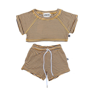 Carrington Kids: Carrington Kids - Stripe Crop Set | Yellow