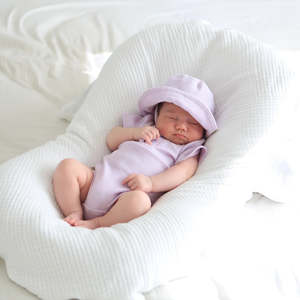 Newborn: 3 Little Crowns - Summer Bodysuit & Sunhat | Lilac