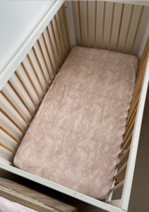 Sheets Change Pad Cover: Anchor & Arrow - Cot Sheet | Pink Palm