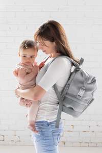 Nursery Others: Timber Tinkers - Neoprene Nappy Bag | Grey