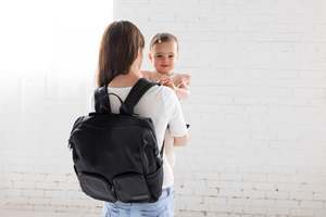 Timber Tinkers - Neoprene Nappy Bag | Black