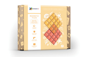 Connetix Tiles: Connetix Tiles - 2 Piece Base Plate Lemon & Peach Pack