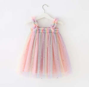 Petticoat Princess: Petticoat Princess - Pink Rainbow Sparkle Dress