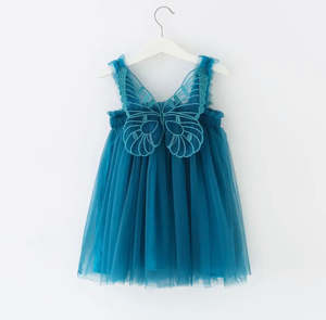 Petticoat Princess: Petticoat Princess - Dark Teal Butterfly Dress