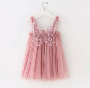 Petticoat Princess: Petticoat Princess - Dusty Pink Butterfly Dress