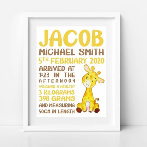 Baby Cusch: BabyCusch - Giraffe Birth Frame