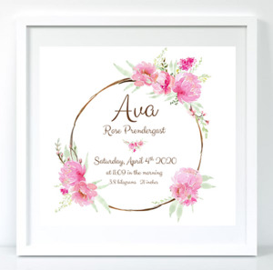BabyCusch - Pink Floral Frame
