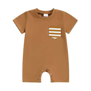 Xavier Pocket Romper | Brown