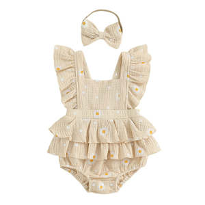 Betty Ruffled Floral Romper | Butter