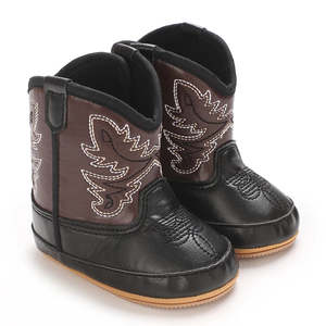 Baby Pull On Boots: Avery Western Boots | Black
