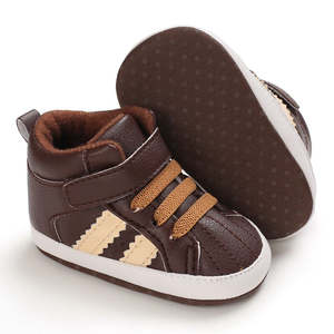 Soft Baby Shoes: Hightops Kicks | Brown