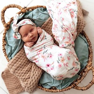 Organic Muslin Wraps Swaddles: Snuggle Hunny Kids - Organic Muslin Wrap | Camille