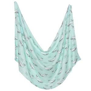 Tinker Tot Baby - Bamboo Cotton Swaddle – Whale
