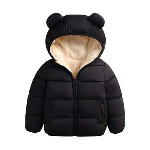 Baby Winter Clothes: Puffer Bear Jacket | Black