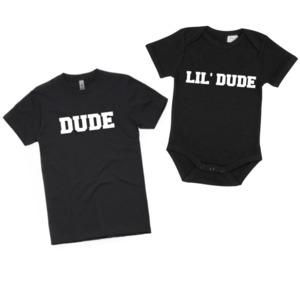 The Dad Squad - Dude/Lil’ Dude Adult T-Shirt & Baby Onesie Set *CLEARANCE*