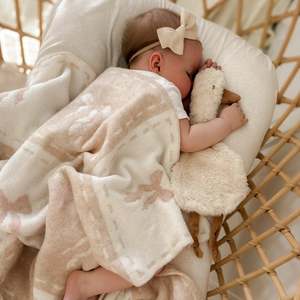 Brands: Pop Ya Tot - Knitted Blanket | Bow Peep