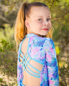 Brands: Fernleigh Avenue - Marli Blue Open Back Swimsuit