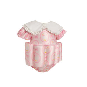 Little Soleil - Floatsuit | Pastel Pink Bow Print