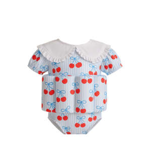 Brands: Little Soleil - Floatsuit | Blue Cherry Stripe