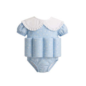 Brands: Little Soleil - Floatsuit | Powder Blue Dainty Floral