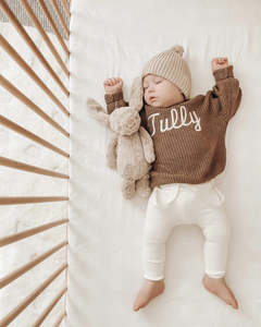 Little Zemi - Personalised Knit Jumper | Chocolate