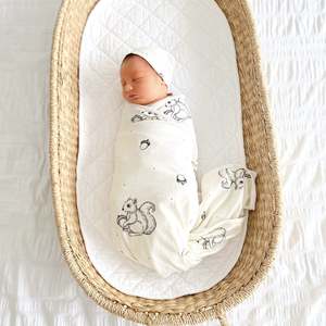 Nursery Others: CMC GOLD - Swaddle Set | Little Squirrel