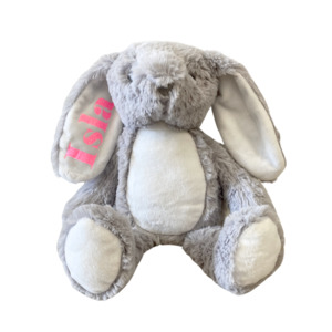 Toys: MLW By Design - Personalised Name Ear Bunny Plush