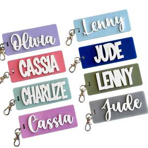 CMC Gold - 3D Name Bag Tag Keyrings