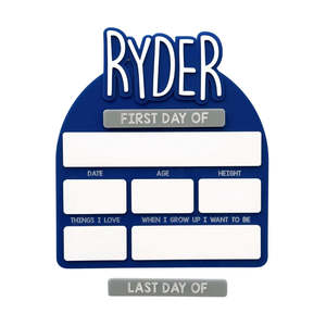 Personalised Items: CMC Gold - 3D Acrylic First Day / Last Day Of Board