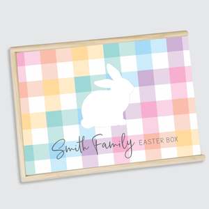 Timber Tinkers - Keepsake Boxes – Easter Bunny Gingham (Pre-order)