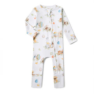 Brands: Snuggle Hunny Kids - Flopsy Bunnies Organic Snugglesuit Convertible Romper
