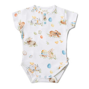 Snuggle Hunny Kids - Short Sleeve Organic Bodysuit | Flopsy Bunies