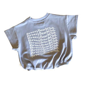 Breezy Co. - Beach Club Bubble Romper | Pale Blue